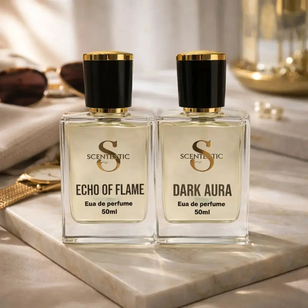 The Midnight Blaze Duo: Echo of Flame & Dark Aura (2 x 50ml) scentestic