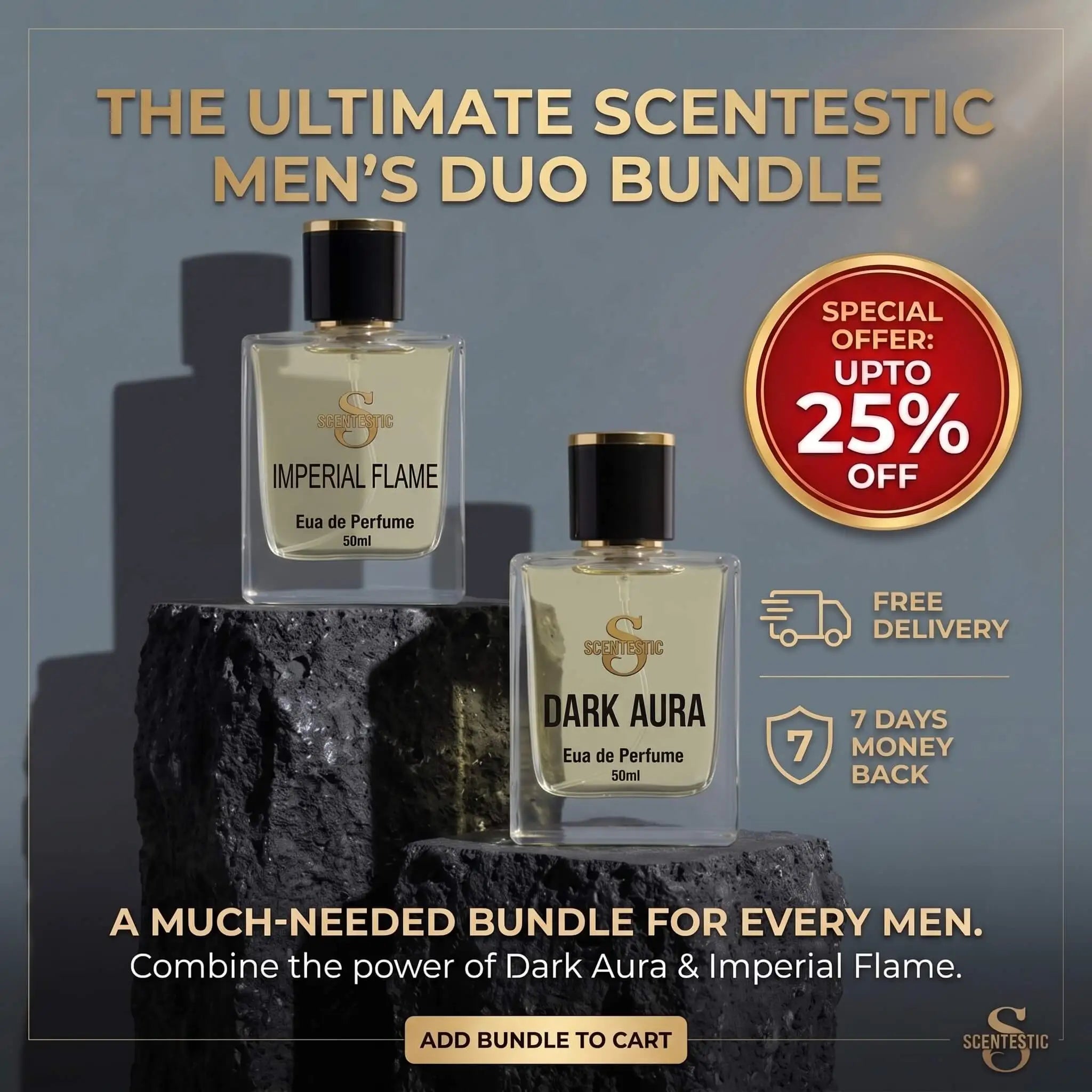 Best Unfading Perfumes For Men | Dark Aura + Imperial Flame - scentestic