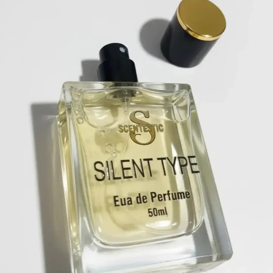 Silent Type perfume with citrus floral woody notes