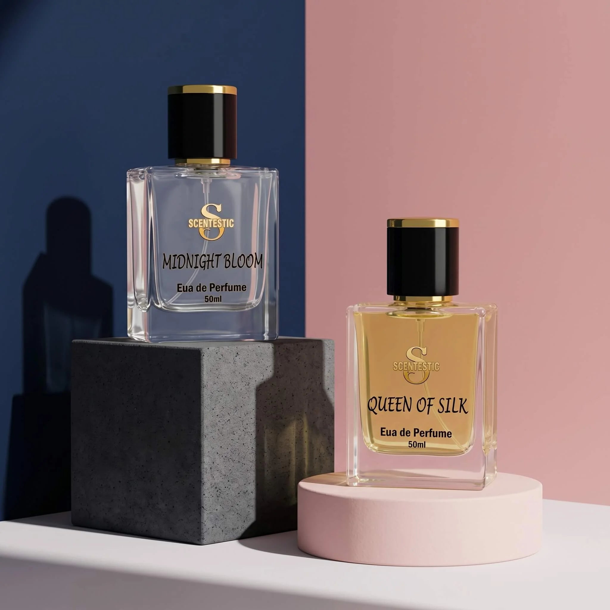 Women's Favorite  Queen Of Silk & Midnight Bloom - Royal Duo for Her - Scentestic | Beest Long Lasting Perfume in Pakistan